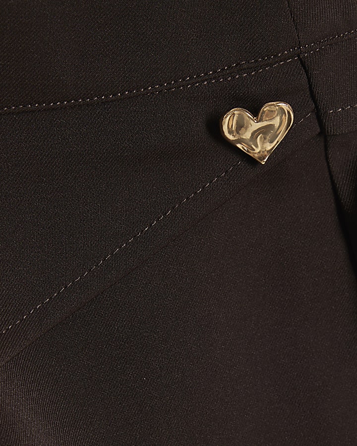 Girls Brown Scarf Trousers