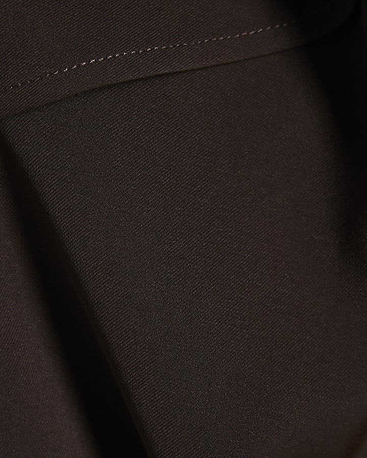 Girls Brown Scarf Trousers