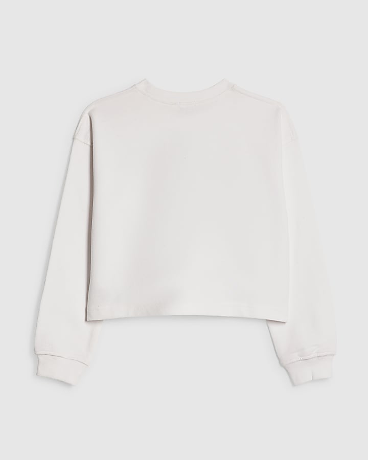 Girls White Soda Pop Sweatshirt