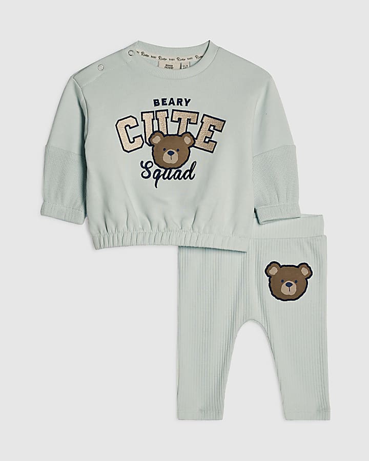 Baby Boys Blue Cutie Squad Sweatshirt Set