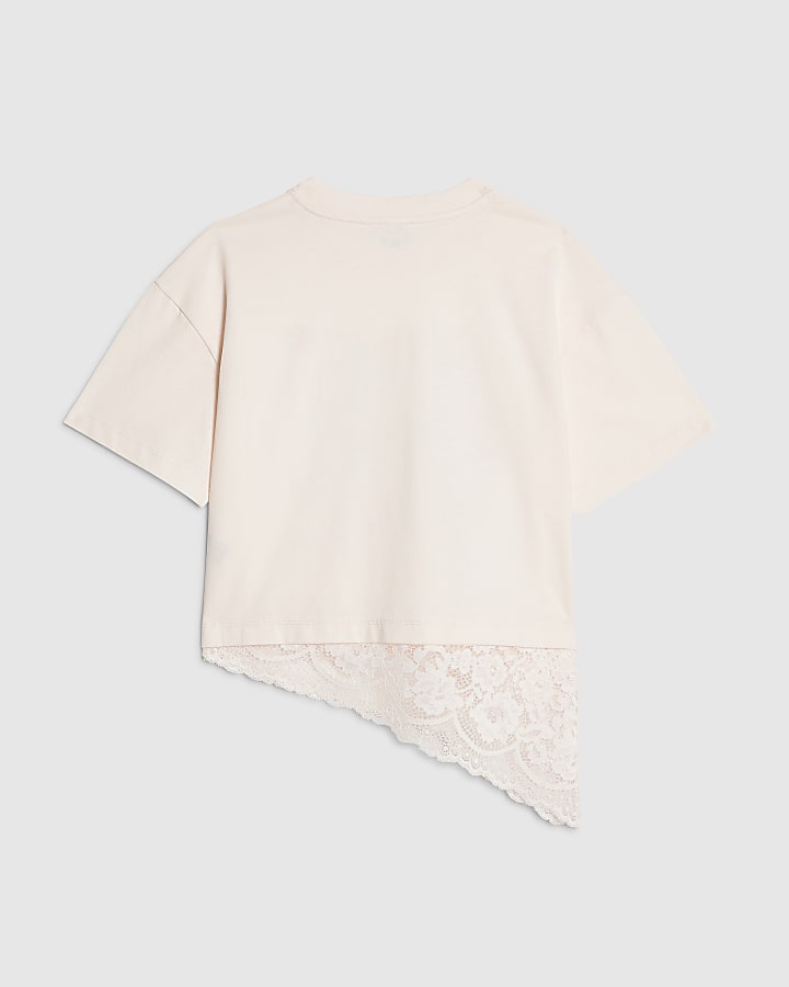 Girls Pink 89 Sequin Number T-Shirt