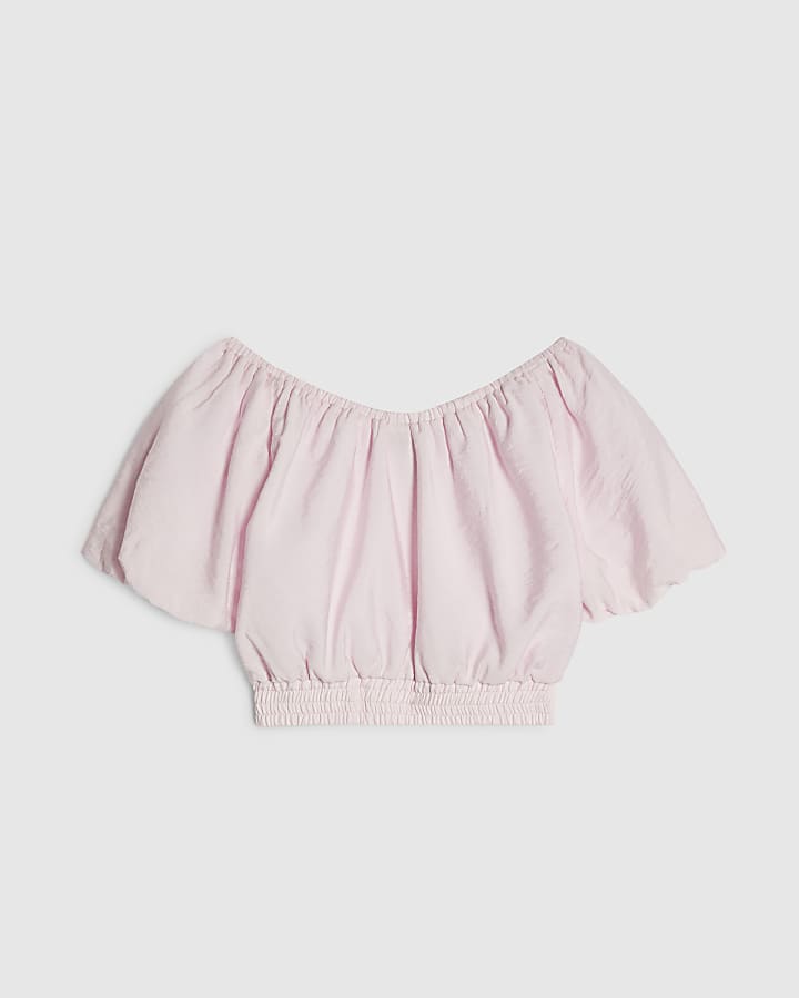 Girls Pink Crop Top
