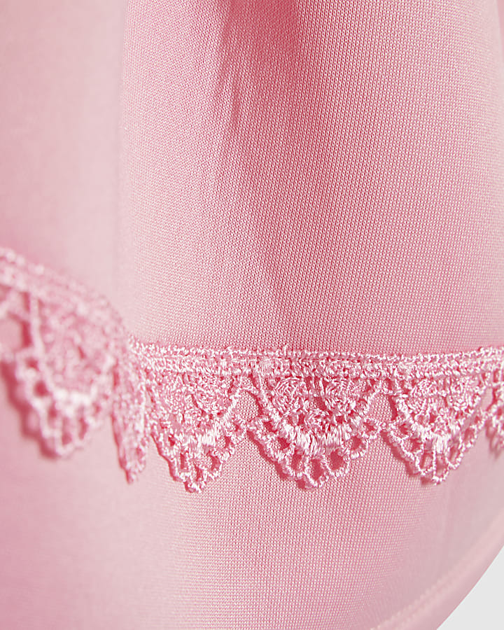 Mini Girls Pink Bow Dress