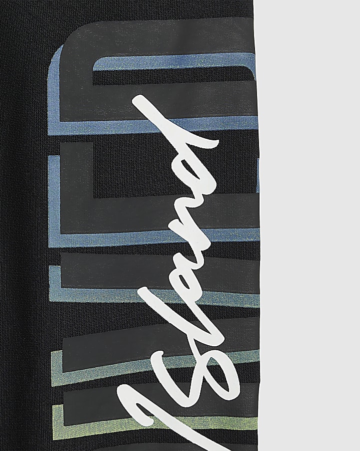 Boys White RI Branded T-Shirt And Joggers Set