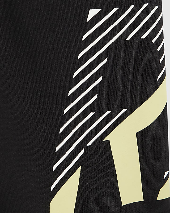 Boys Black RI T-Shirt And Shorts Set