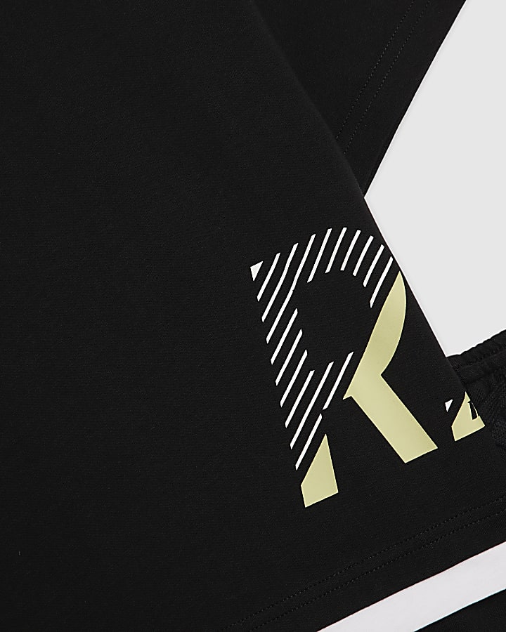 Mini Boys Black RI T-Shirt & Shorts Set