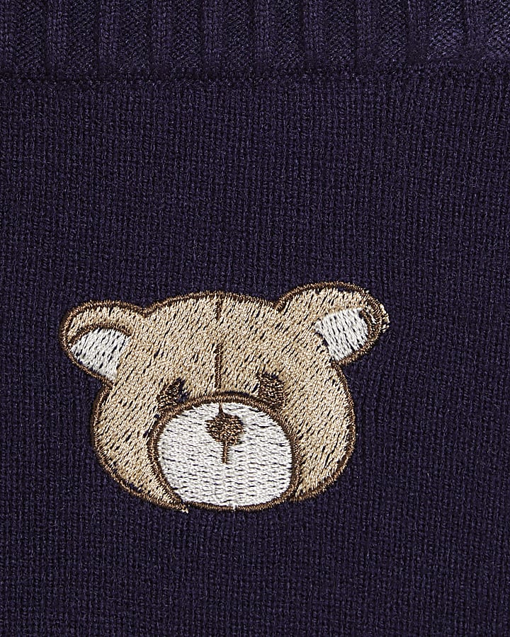 Baby Boys Navy Little Champ Cardigan Set