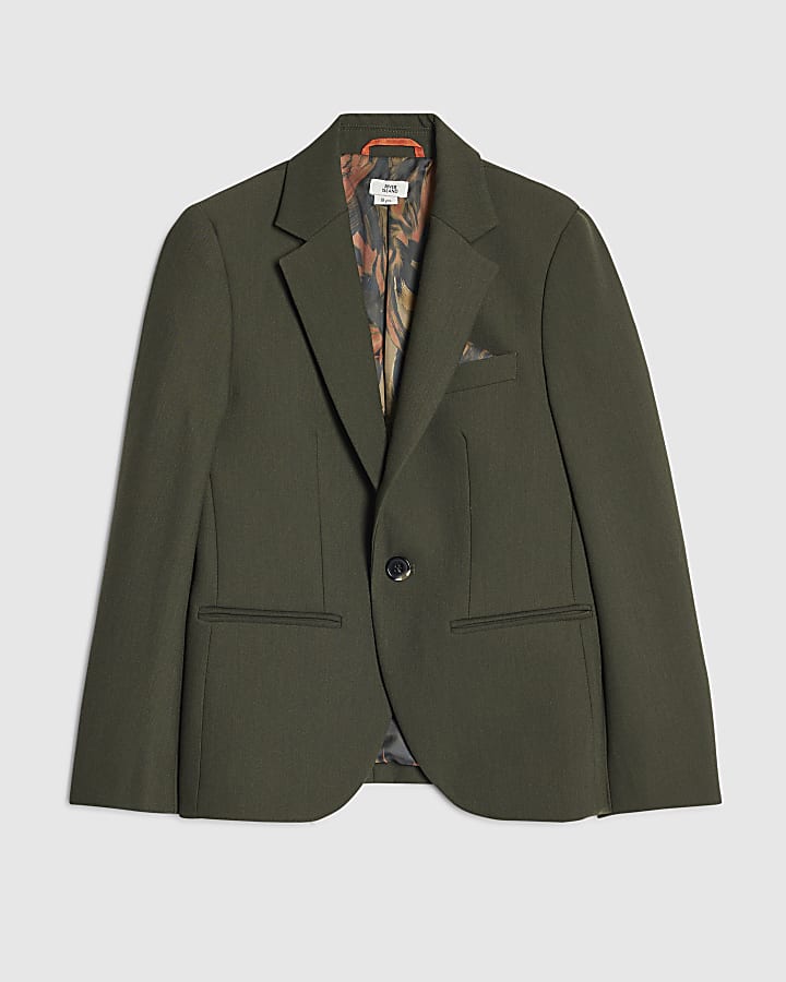Boys Green Suit Jacket
