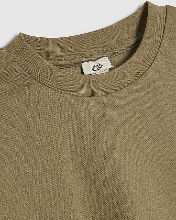 Boys Brown RI T-Shirt And Joggers Set
