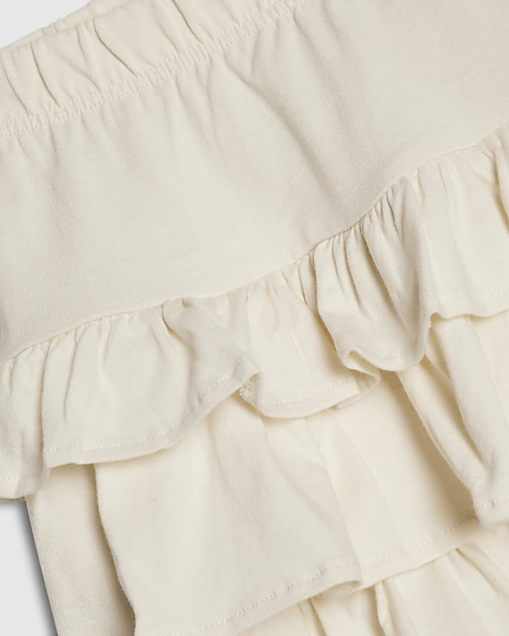 Girls Cream Rara Skirt