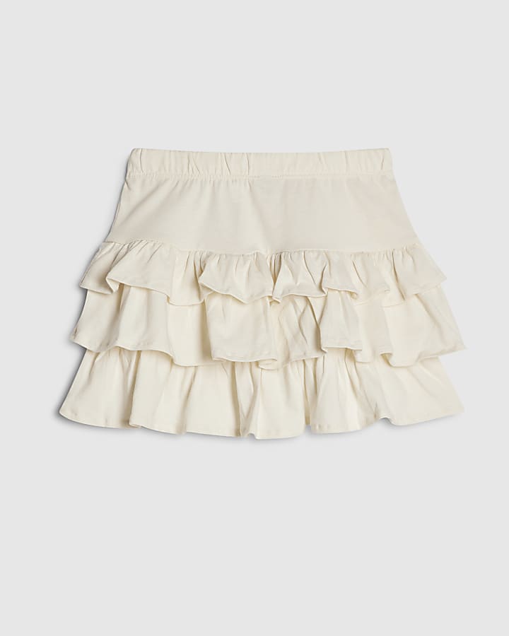 Girls Cream Rara Skirt