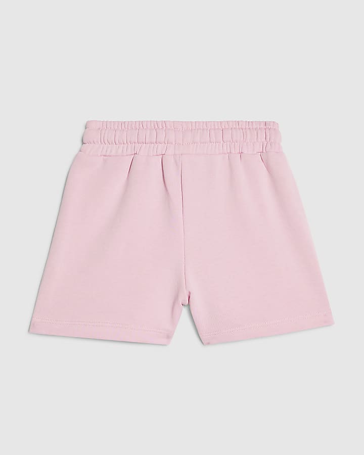 Girls Pink Brooklyn Stud Shorts