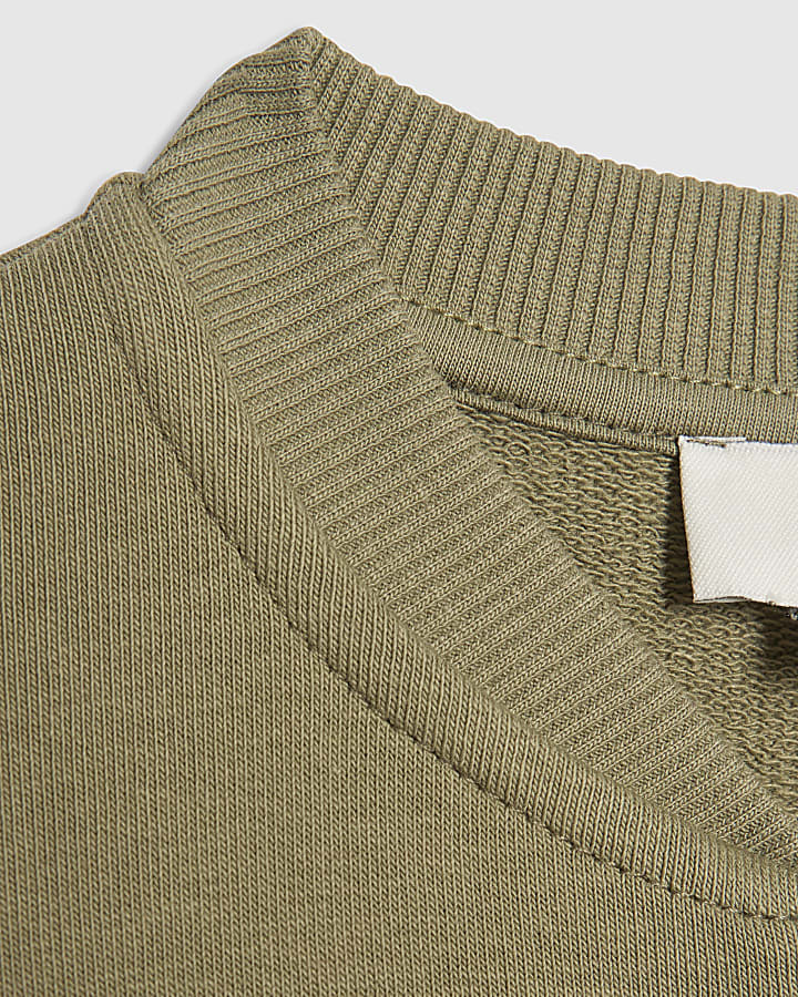 Girls Khaki Brooklyn Zip Through Sweatshirt