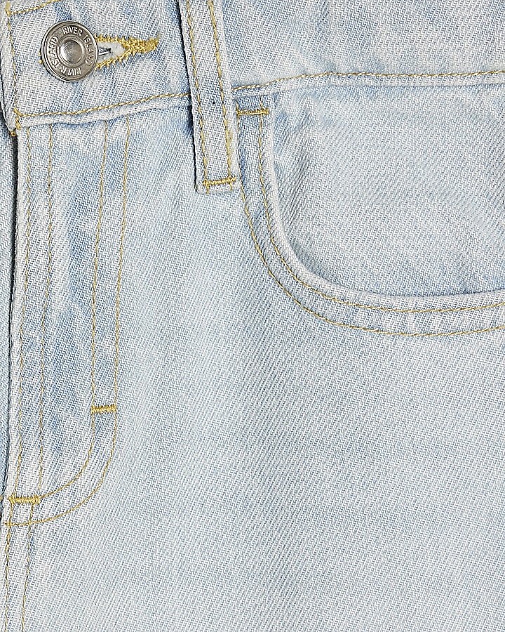 Girls Blue Straight Leg Jeans