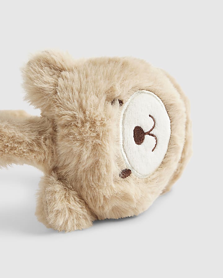 Girls Brown Teddy Bear Earmuffs