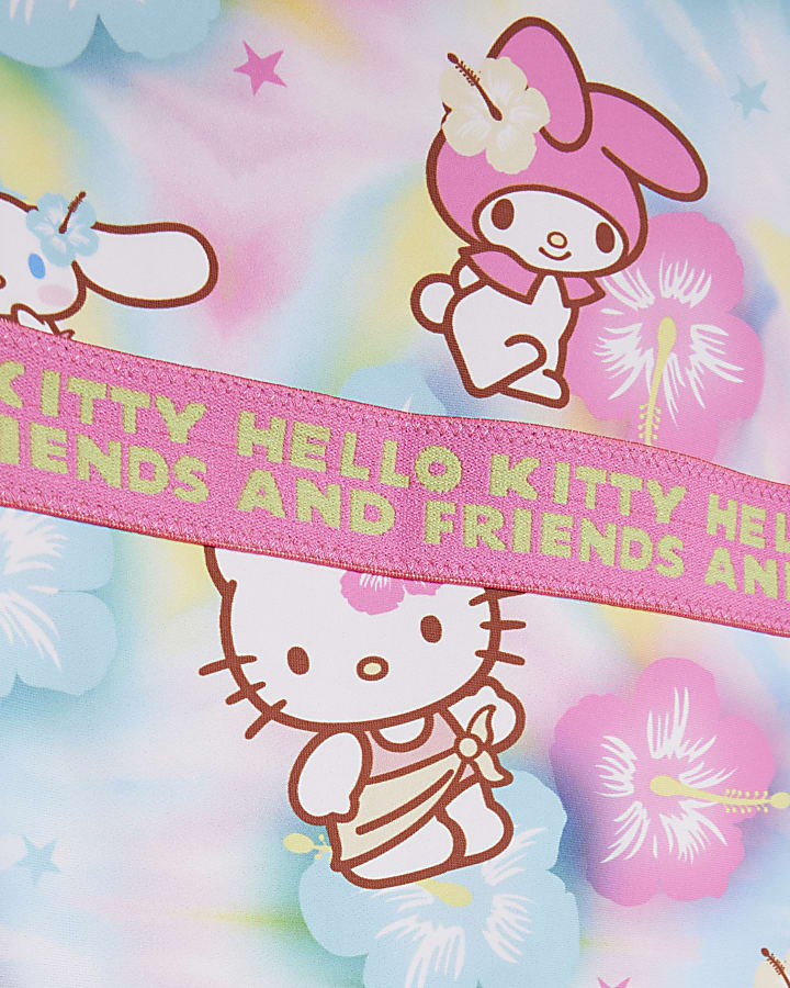 Girls Blue Hello Kitty & Friends Swimsuit