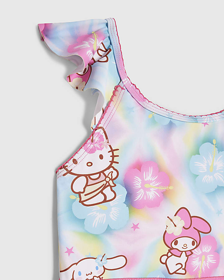 Girls Blue Hello Kitty & Friends Swimsuit