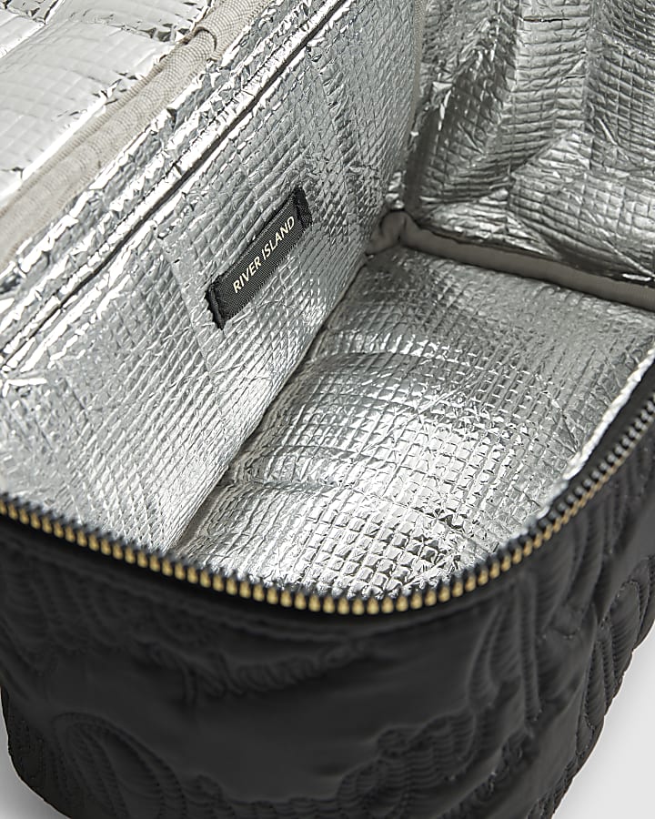 Girls Black Nylon Script Lunchbox