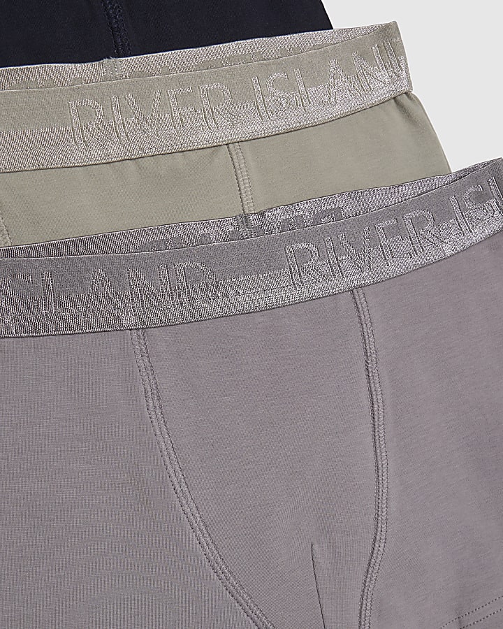 Blue Metallic Pack Of 5 Boxers
