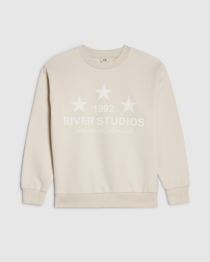 Boys Beige River Studios Sweatshirt