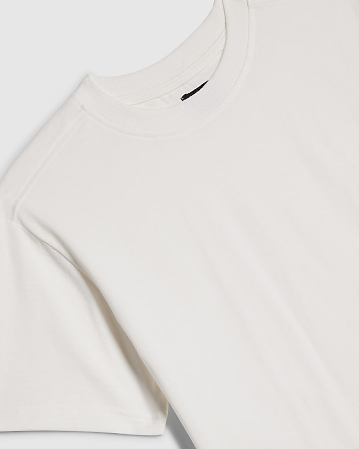 Boys White Regular Fit River T-Shirt