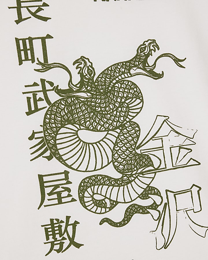 Boys White Kanazawa Dragon T-Shirt