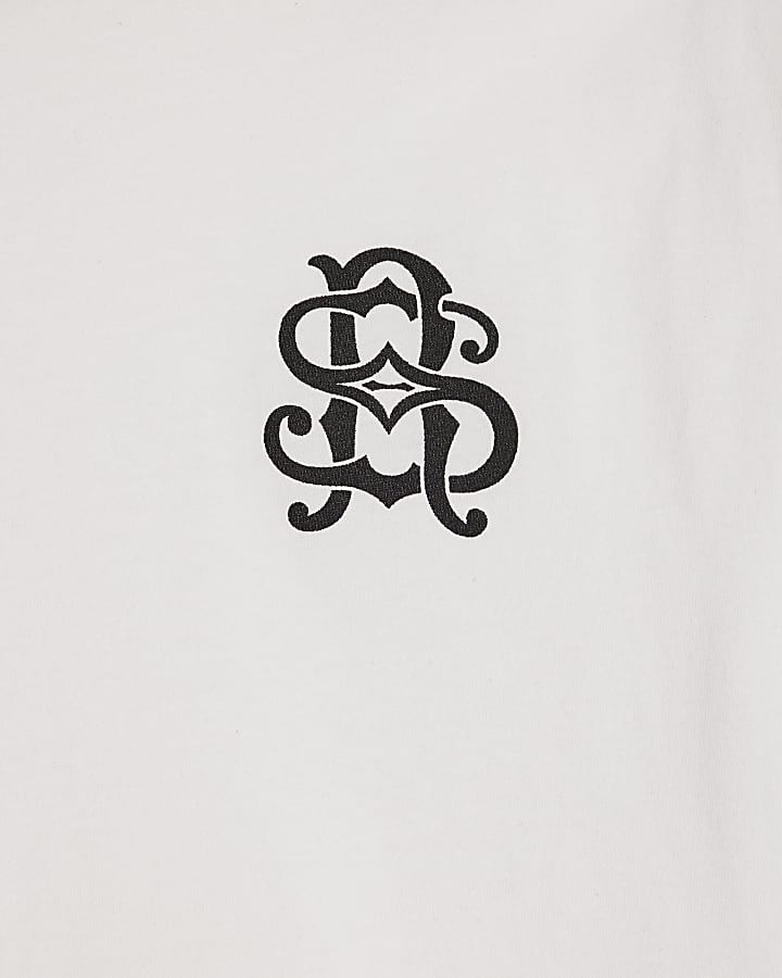 Boys White Crest T-Shirt