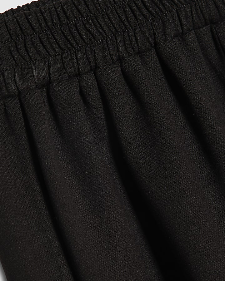 Girls Black Balloon Leg Trousers