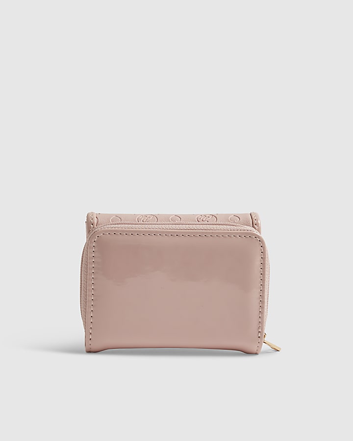Girls Pink RI Bow Monogram Purse