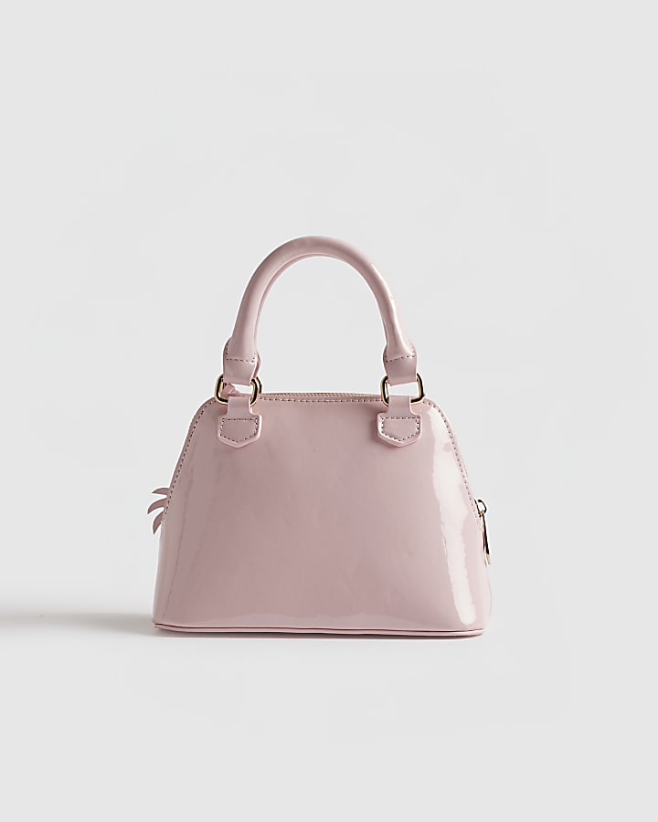 Girls Brown Monogram Horse Print Bag