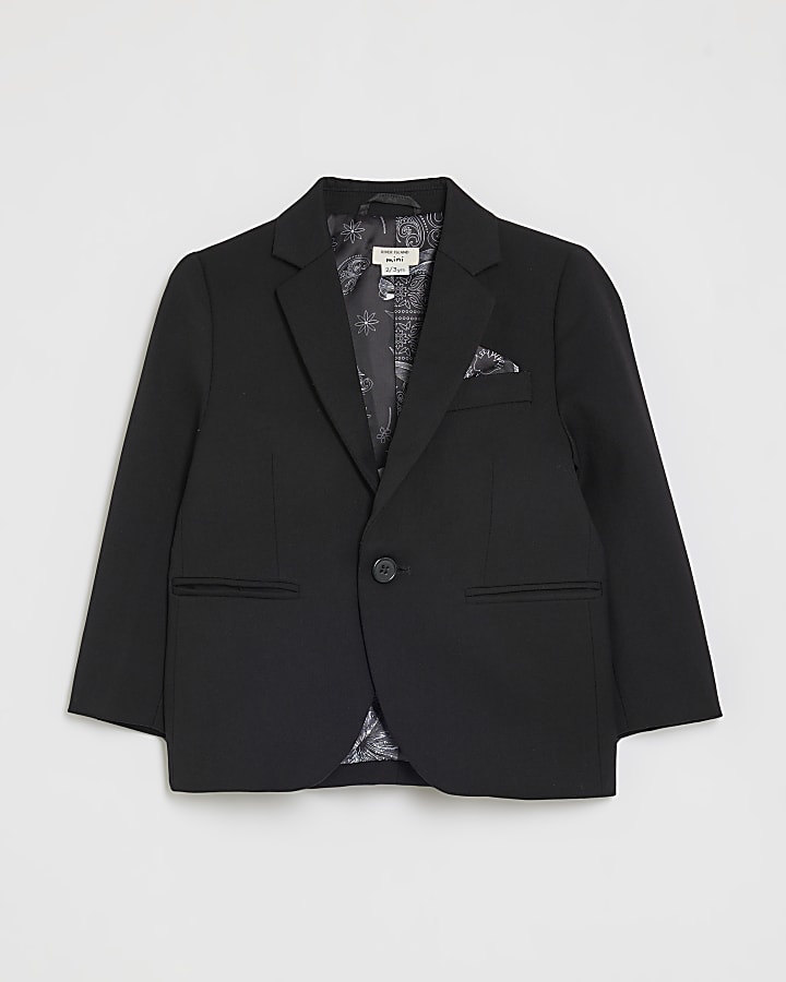 Mini Boys Black Tailored Suit Jacket