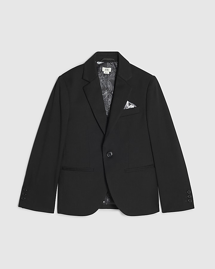 Boys Black Tailored Suit Jacket