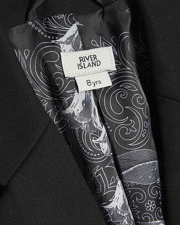 Boys Black Jacket And Trousers Suit Set