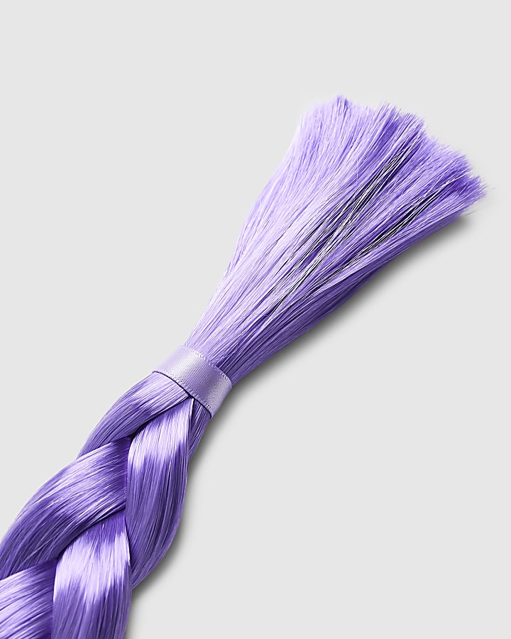 Girls Purple Braided Hairband