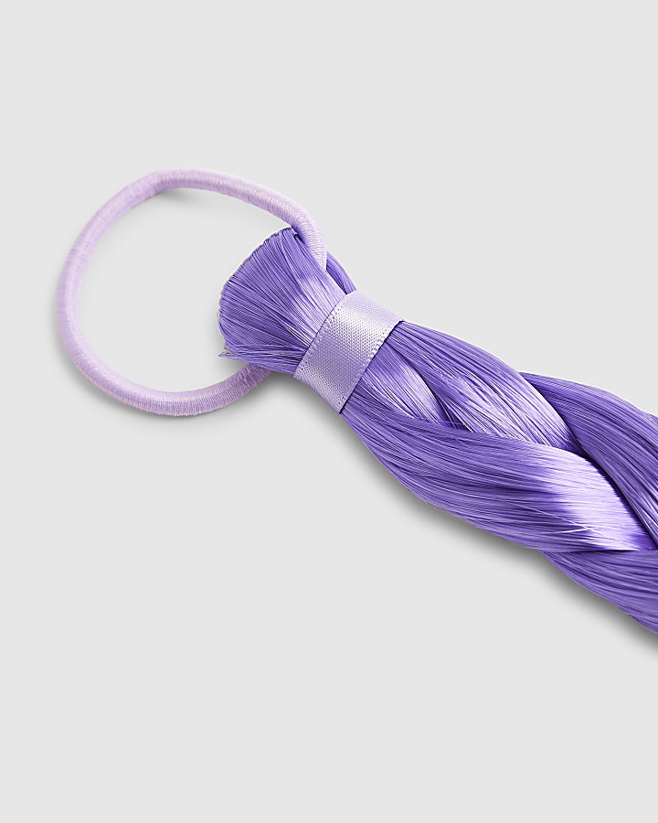 Girls Purple Braided Hairband