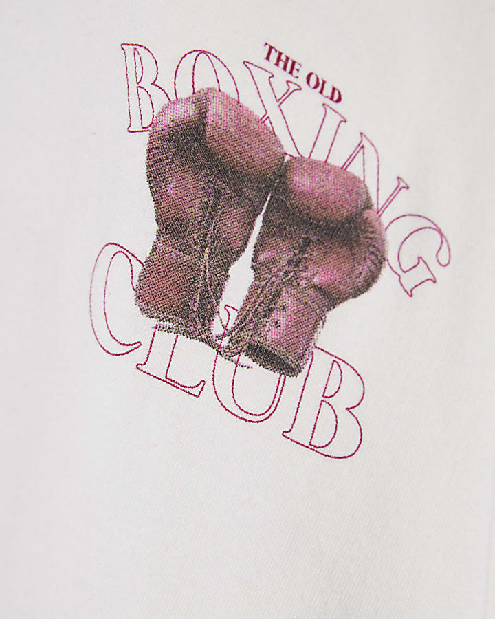 Boys White Boxing Club T-Shirt