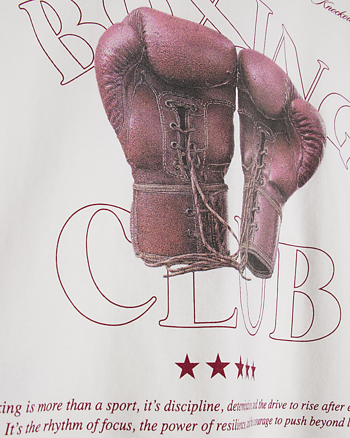 Boys White Boxing Club T-Shirt