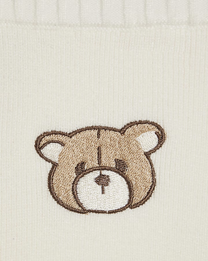 Baby Boys Cream Little Champ Cardigan Set