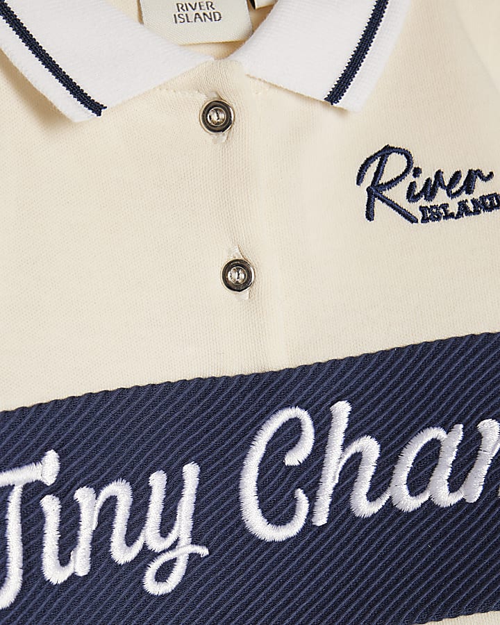 Baby Boys Navy Tiny Champ Polo Shirt Set