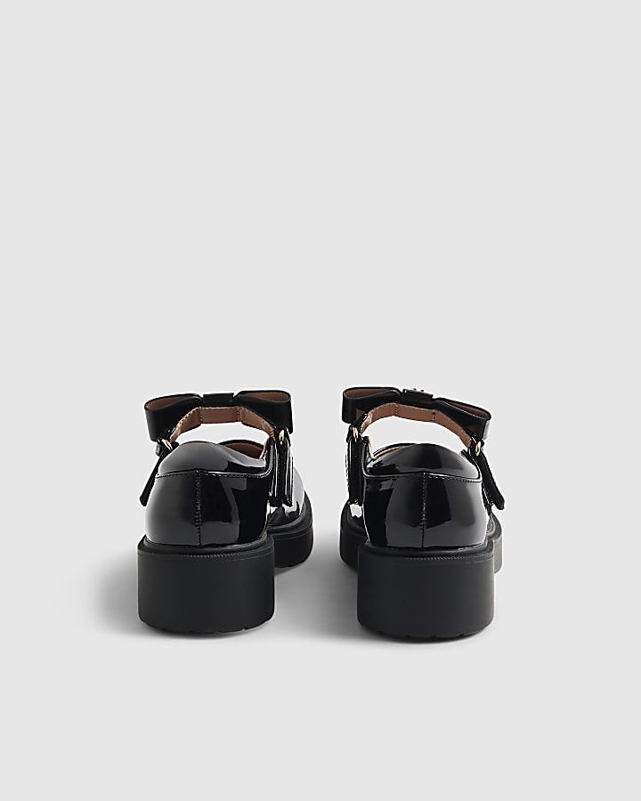 Mini Girls Black Interchangeable Mary Janes