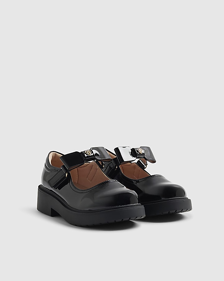 Mini Girls Black Interchangeable Mary Janes