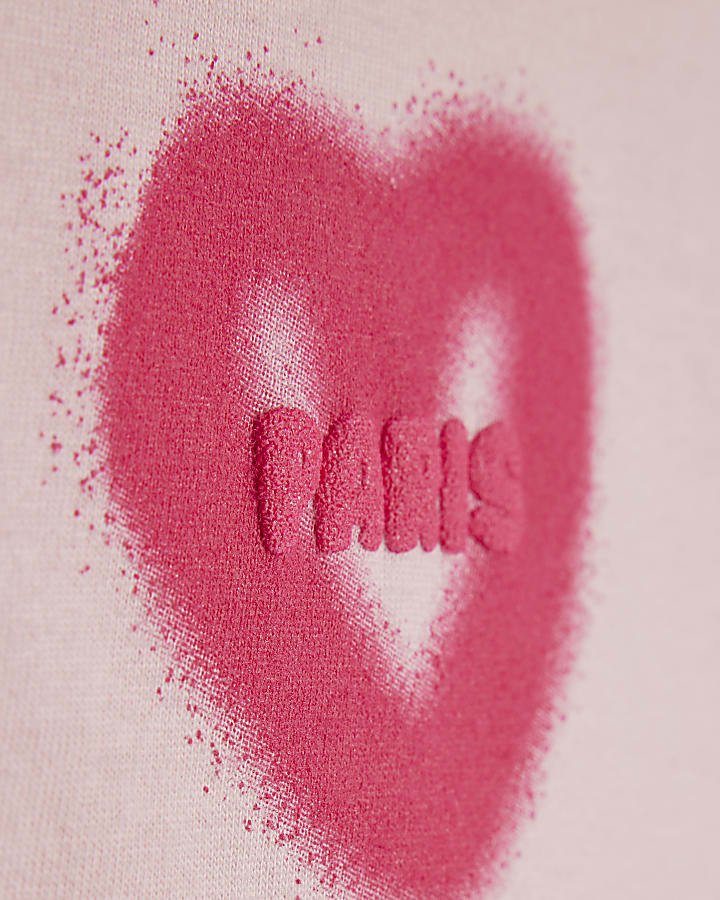 Girls Pink Graffiti T-Shirt