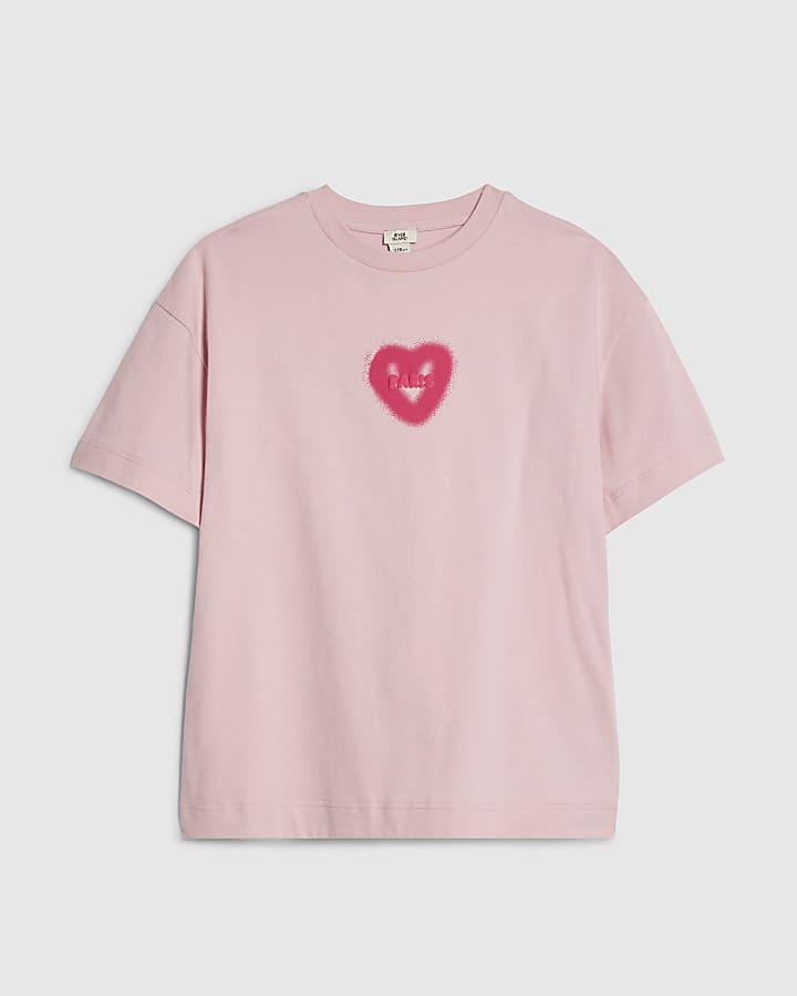Girls Pink Graffiti T-Shirt