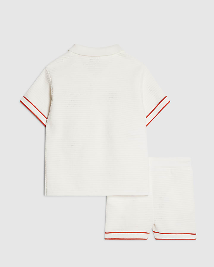 Mini Boys Cream Crochet Food Set