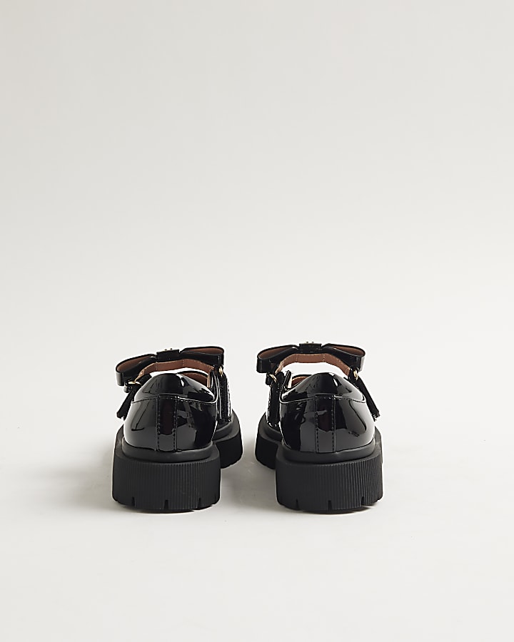  Girls Black Interchangeable Mary Jane Shoes