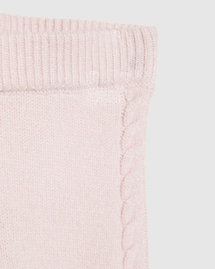 Baby Girls Pink Peplum Cardigan Set