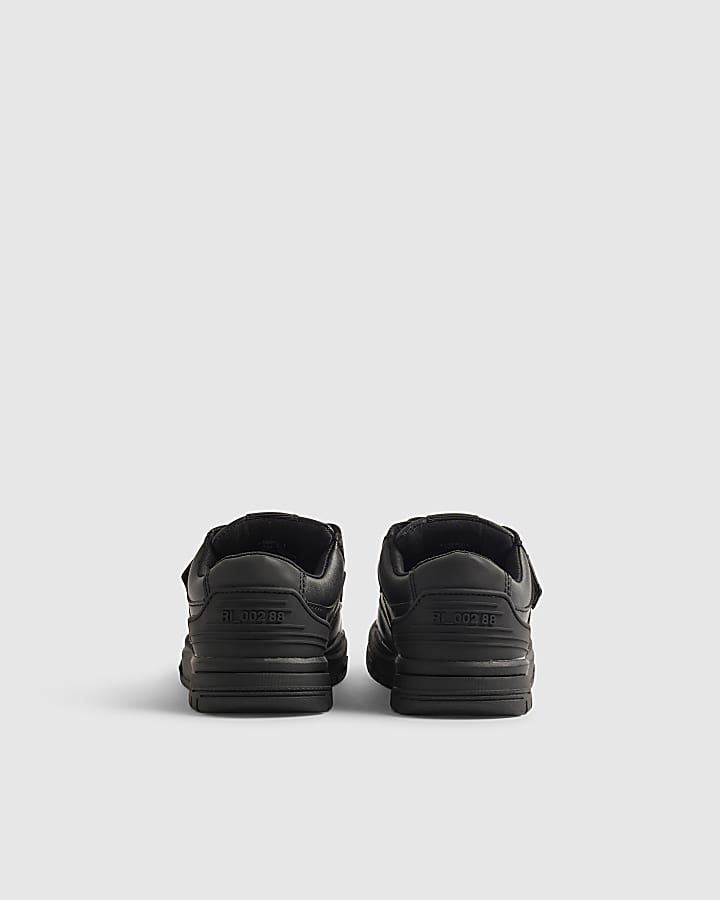 Mini Boys Black Velcro Shoes