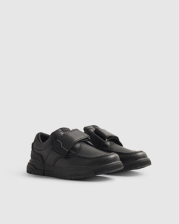Mini Boys Black Velcro Shoes