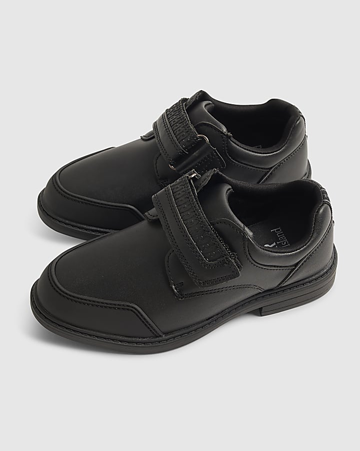 Boys Black Velcro Shoes
