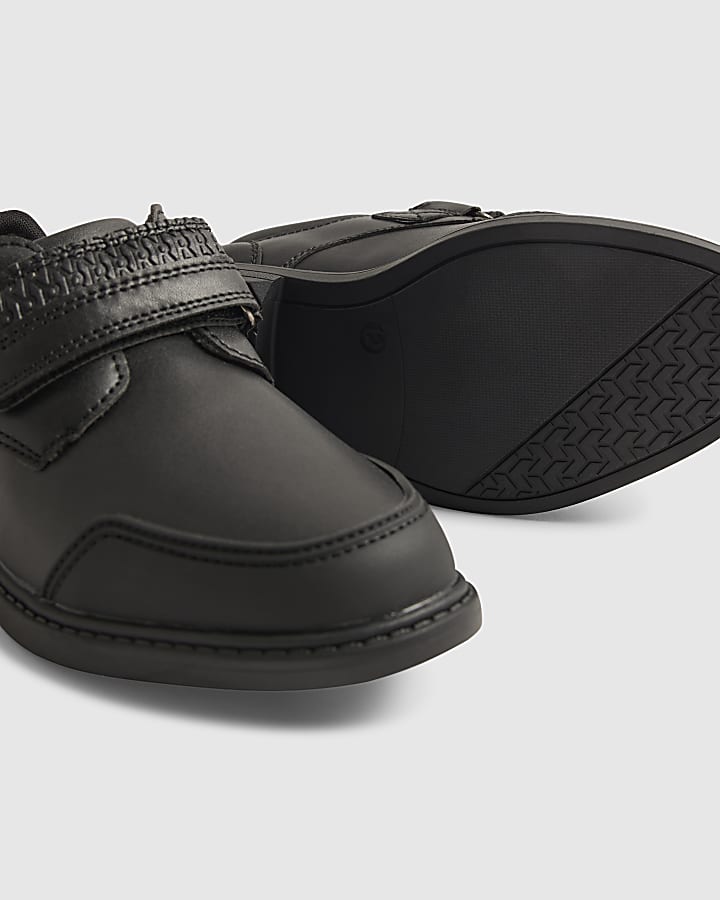Boys Black Velcro Shoes